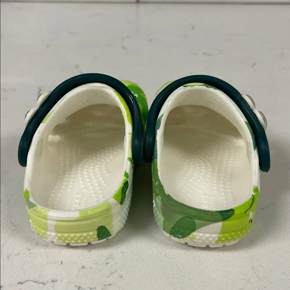KIDS' CROCS TODDLER CLASSIC GLOW SLIME MONSTER CLOG Size 5 C